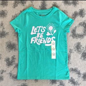Cat And Jack Let’s Be Friends Tshirt Girls Size 6